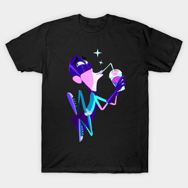 Slurp a Freeze! T-Shirt by Digital Artist ME